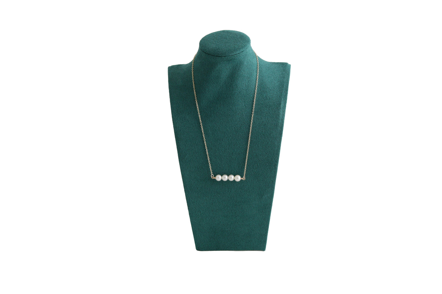 Four-grain choker Bl/W